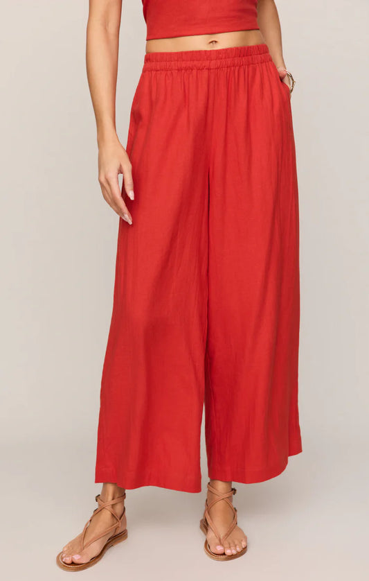 Sloane Linen Pants Chili Pepper