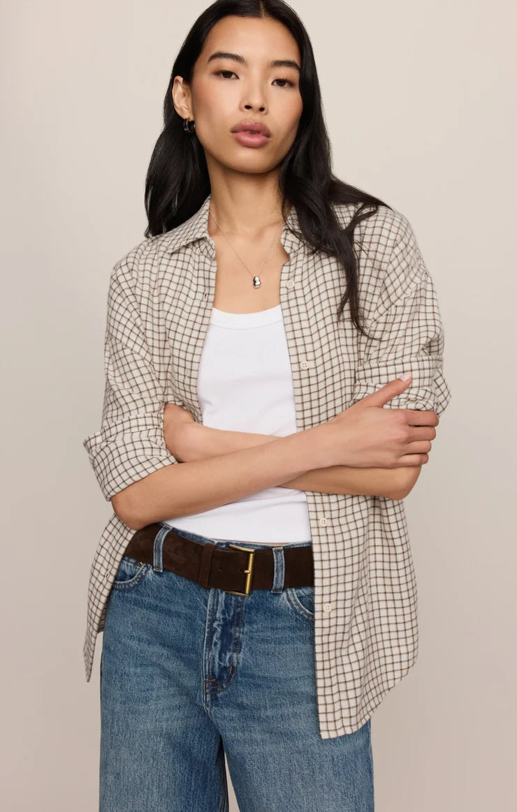 River Plaid Button Up