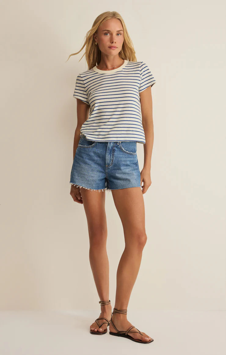 Junie Striped Tee Blue