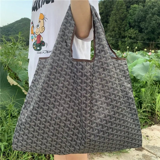 Shoulder Shopping Bag Gray