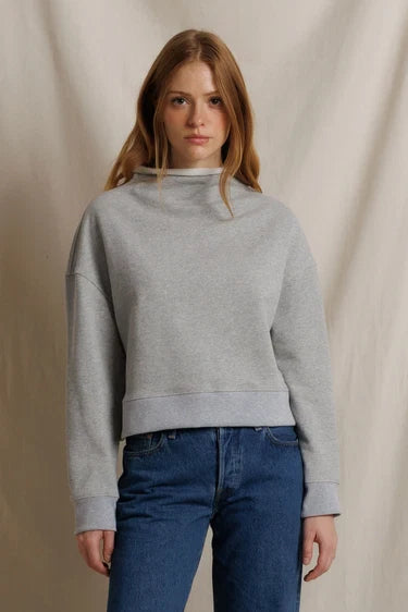Arden French Terry Mock Neck Sweatshirt