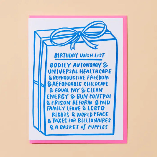 Birthday Wishlist Greeting Card