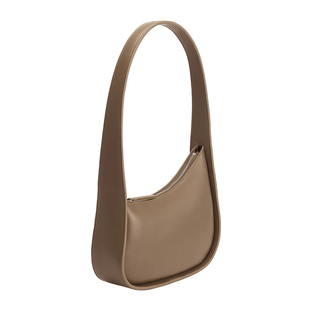 Willow Taupe Recycled Began Shoulder Bag