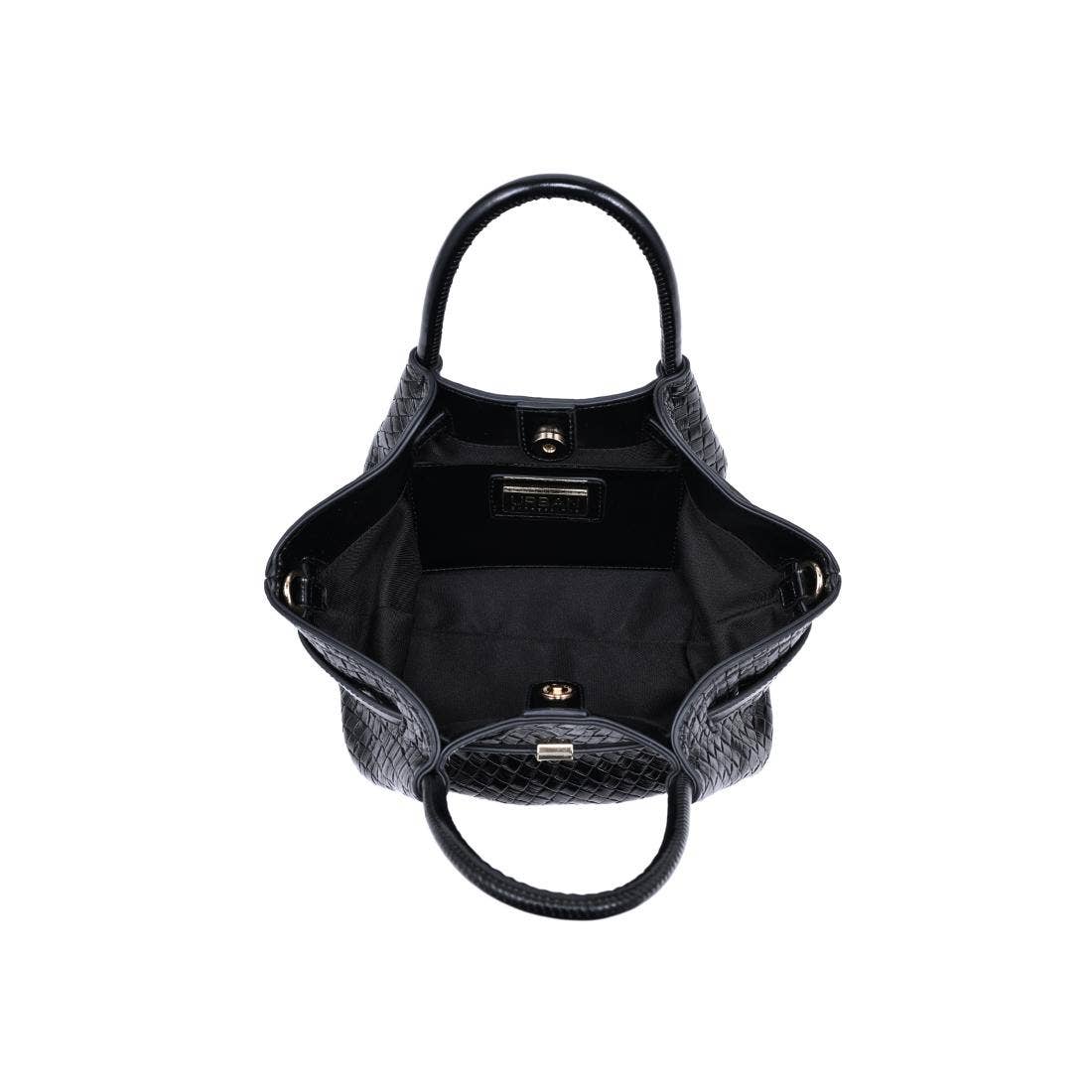 Selena - Embossed Woven Crossbody: Cognac