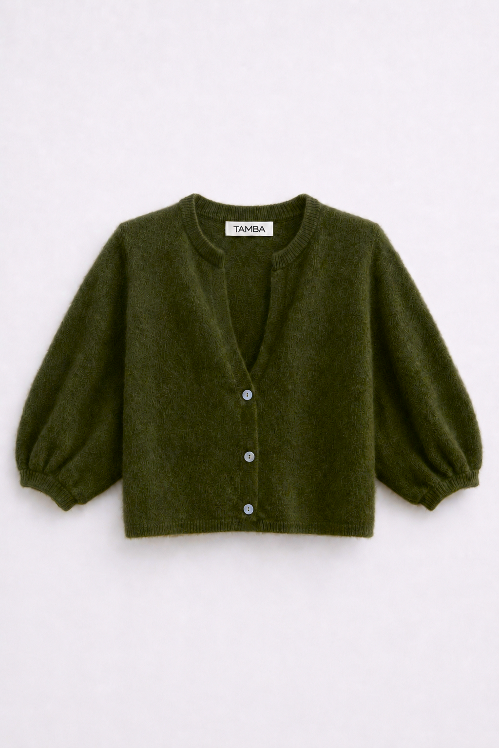 Angora knitted cardigan with V-neck: Einheitsgröße / Marineblau