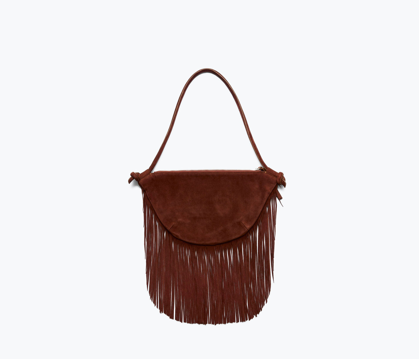 Erika Crescent Fringe Bag