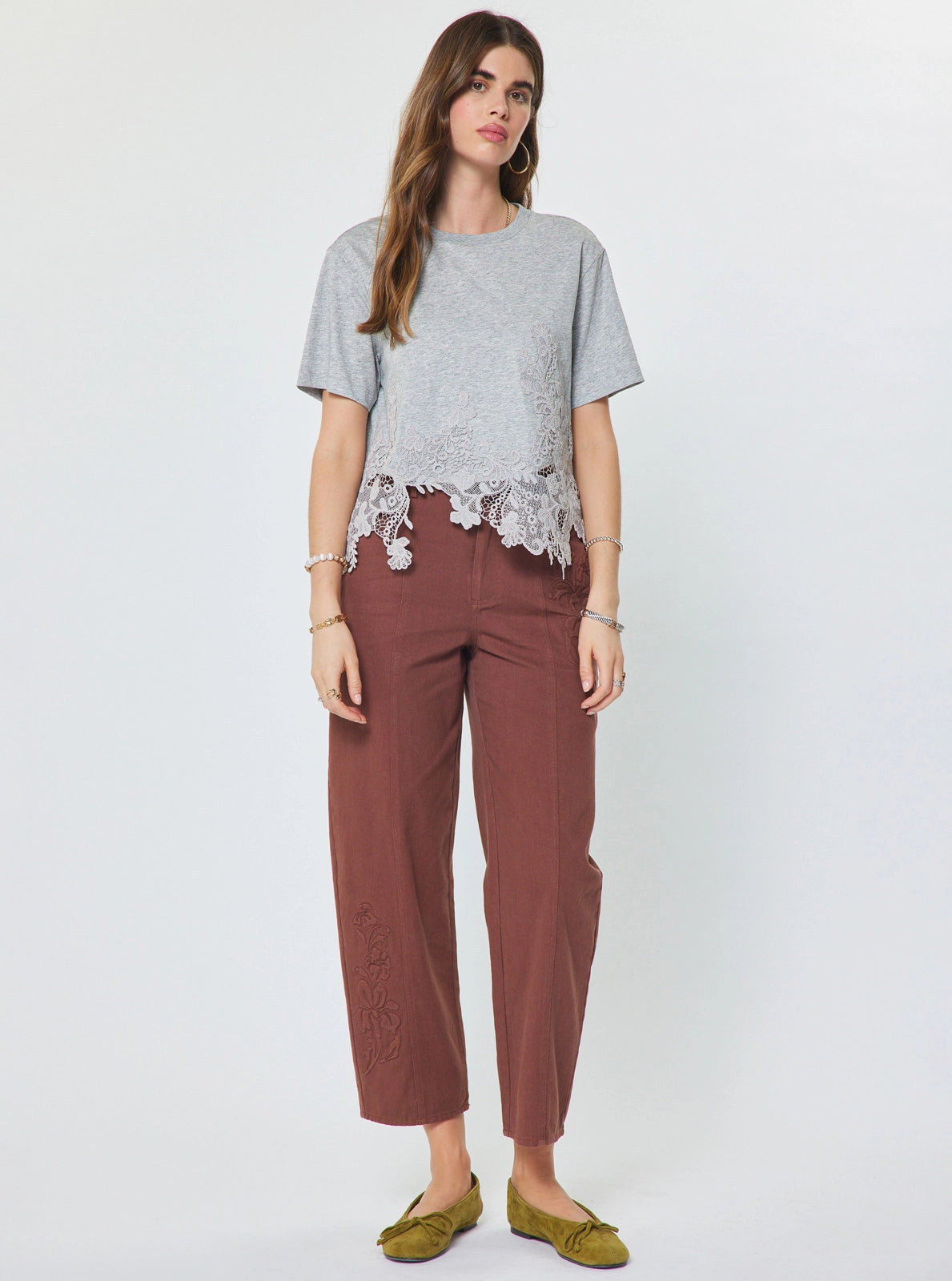 Lace Hem Top