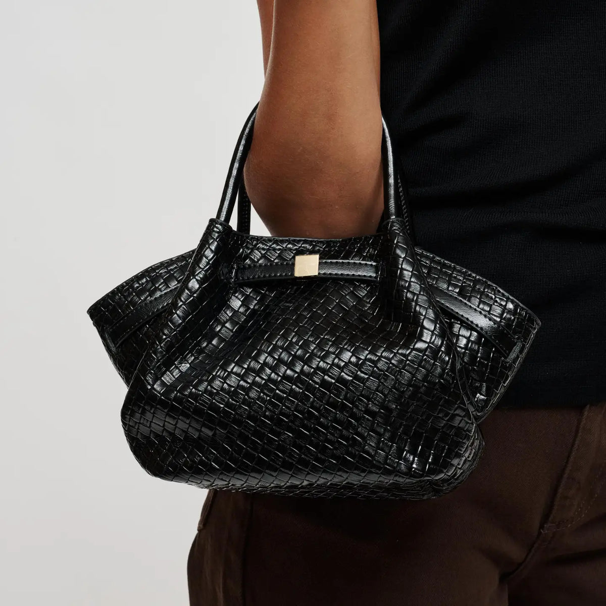 Selena Embossed Woven Crossbody