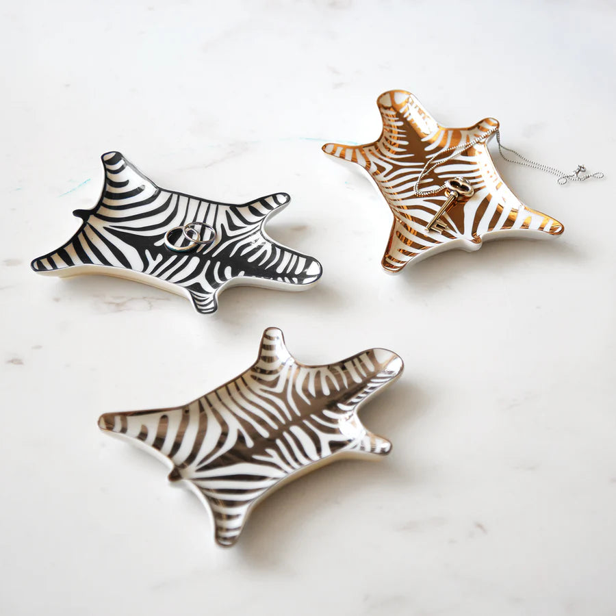 Zebra Black and White Dish