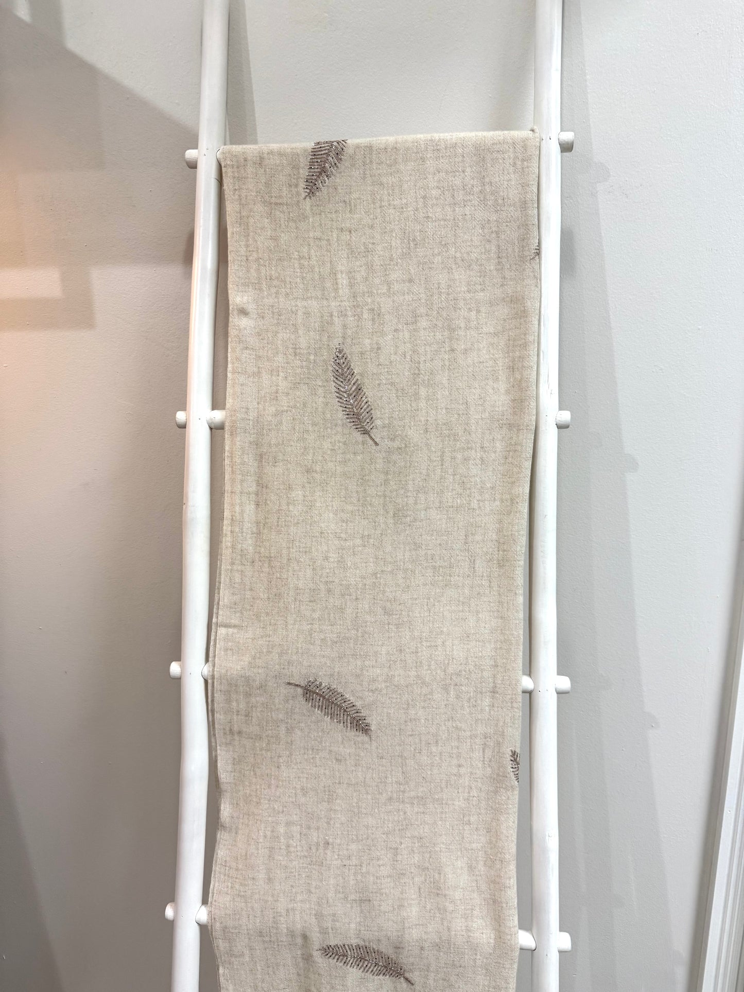 Oatmeal Feather Wrap