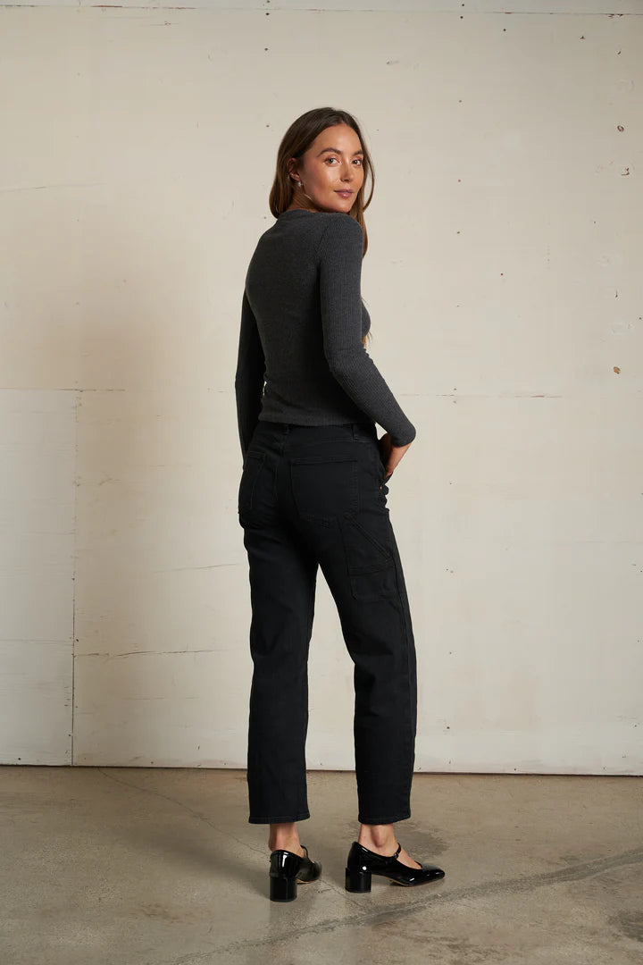 Jolie Charcoal Rib Sweater