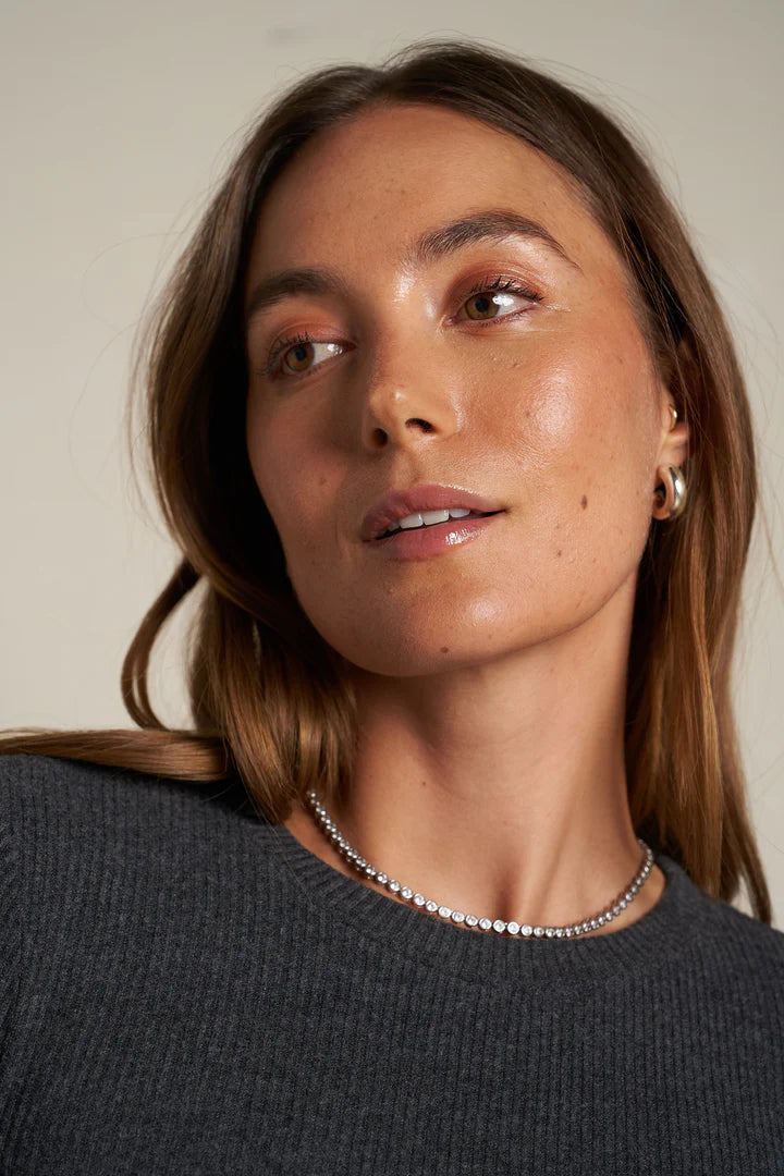 Jolie Charcoal Rib Sweater