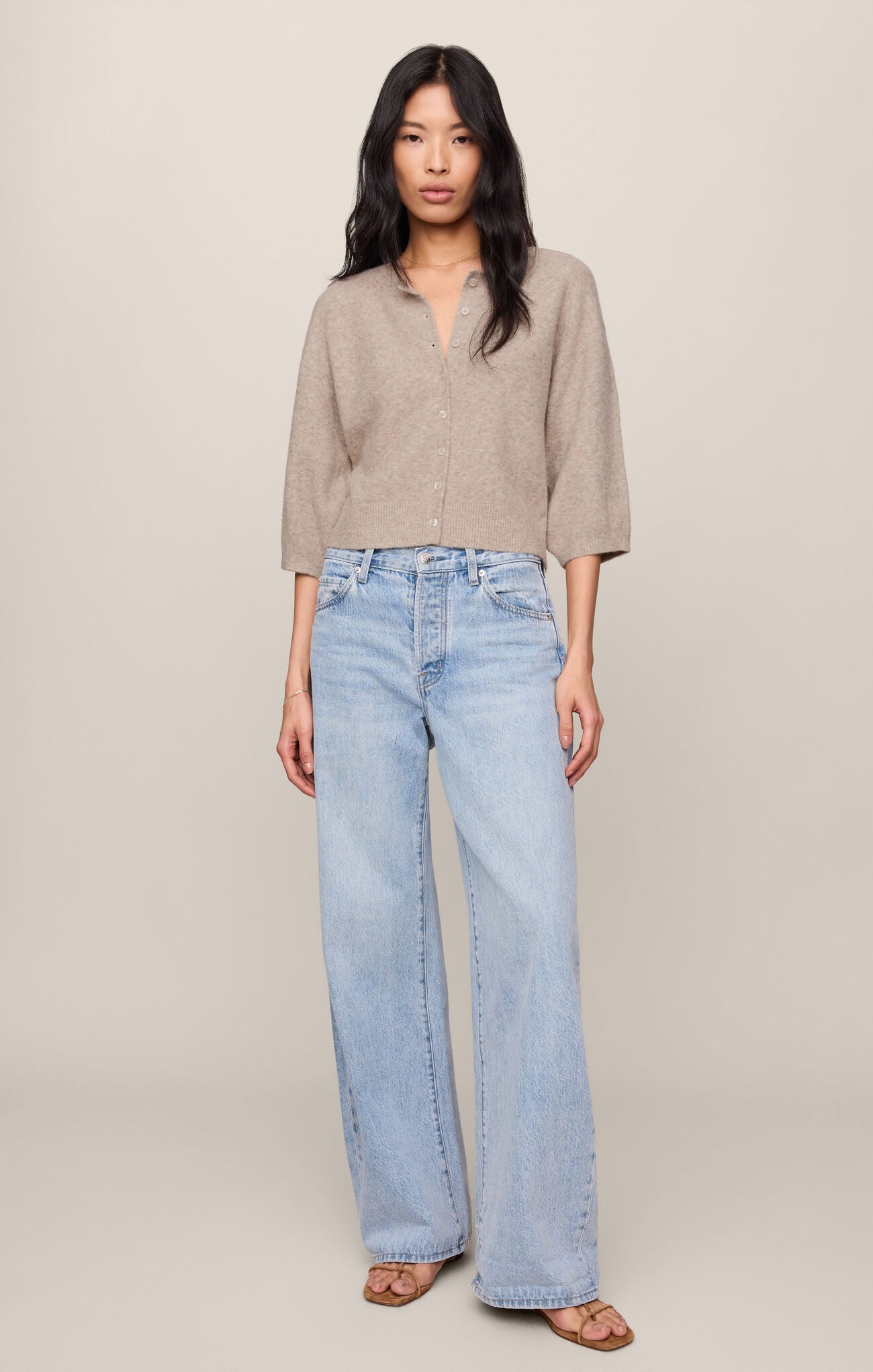 Valor Cardigan Natural Heather