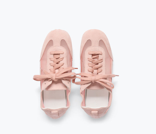 Minnie Ballet Sneaker Rose Suede with Mesh