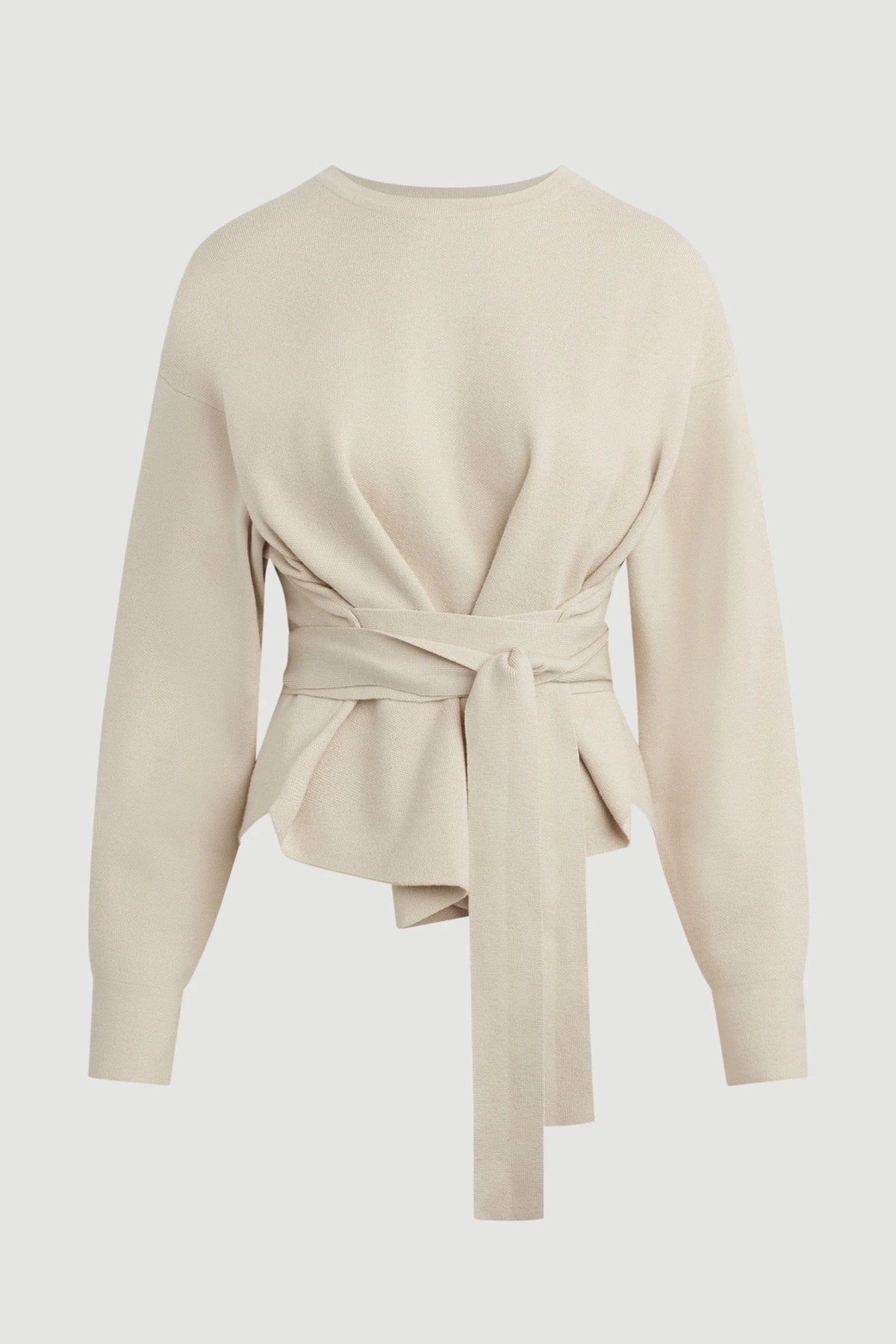 Nara Tie-Front Knit Sweater