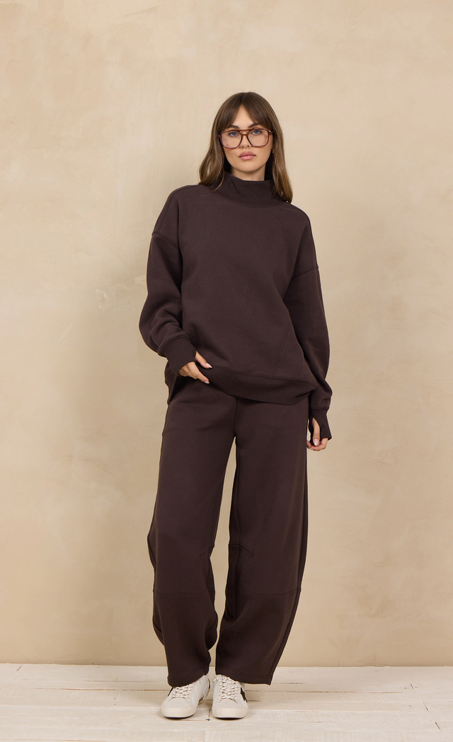 Brownie Soft Surf Mockneck