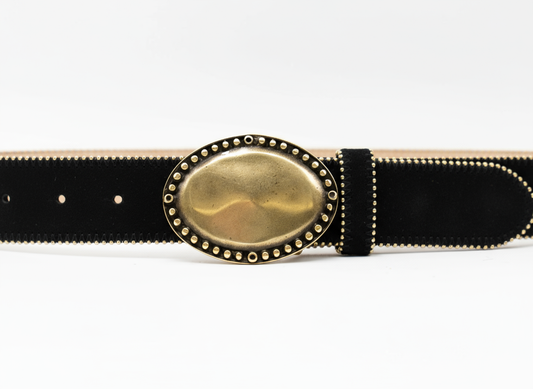 Alethea Belt Black Suede
