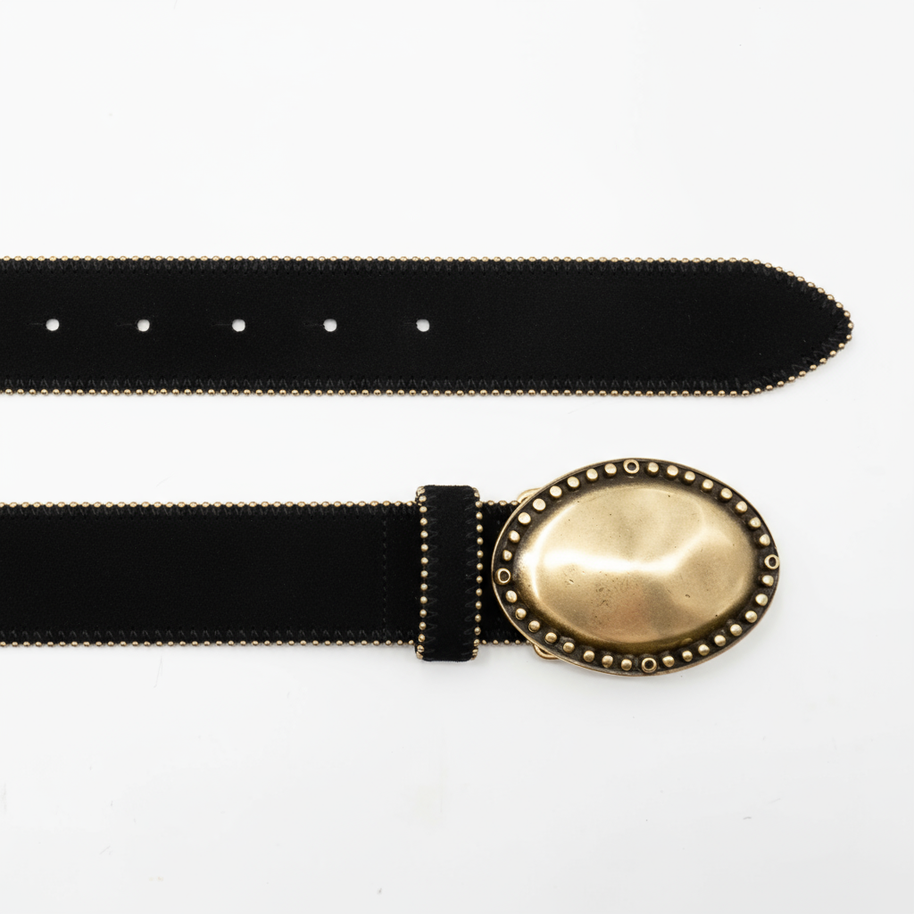 Alethea Belt Black Suede