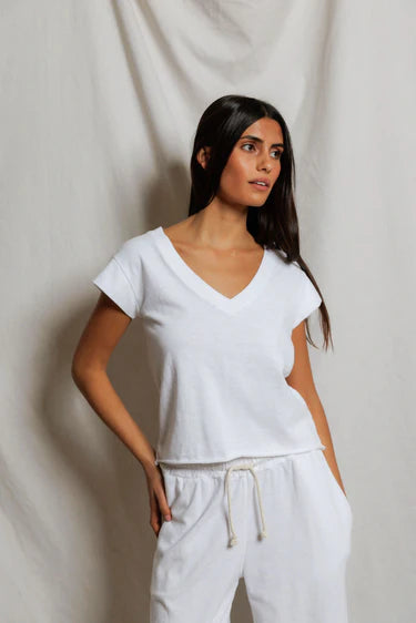 Pearl Vneck White