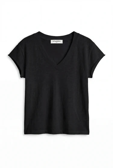 Pearl Vneck Black