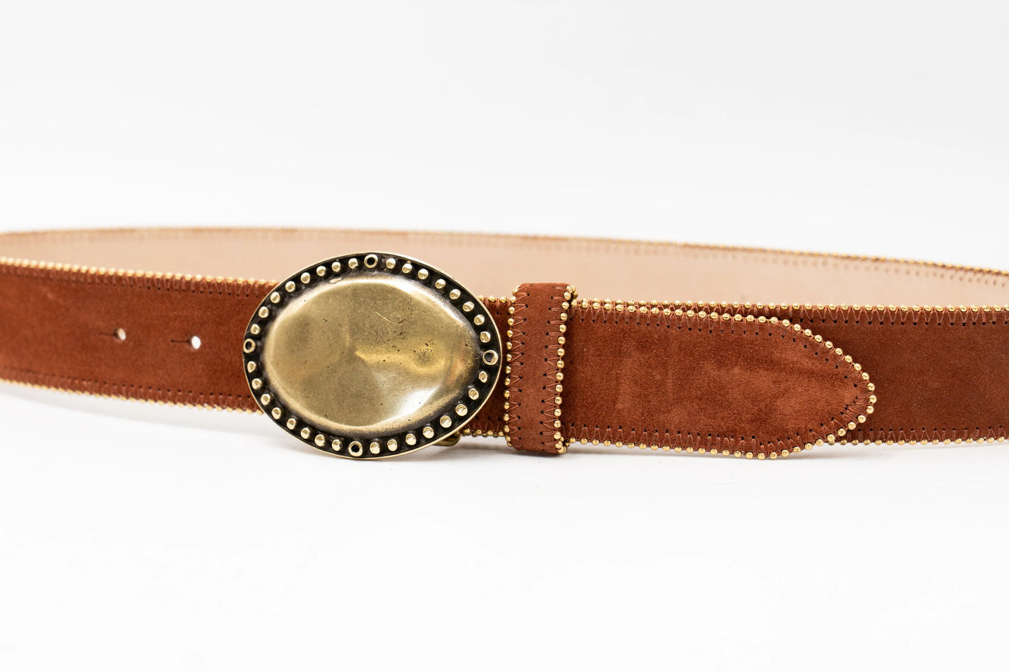 Alethea Belt Rust Suede