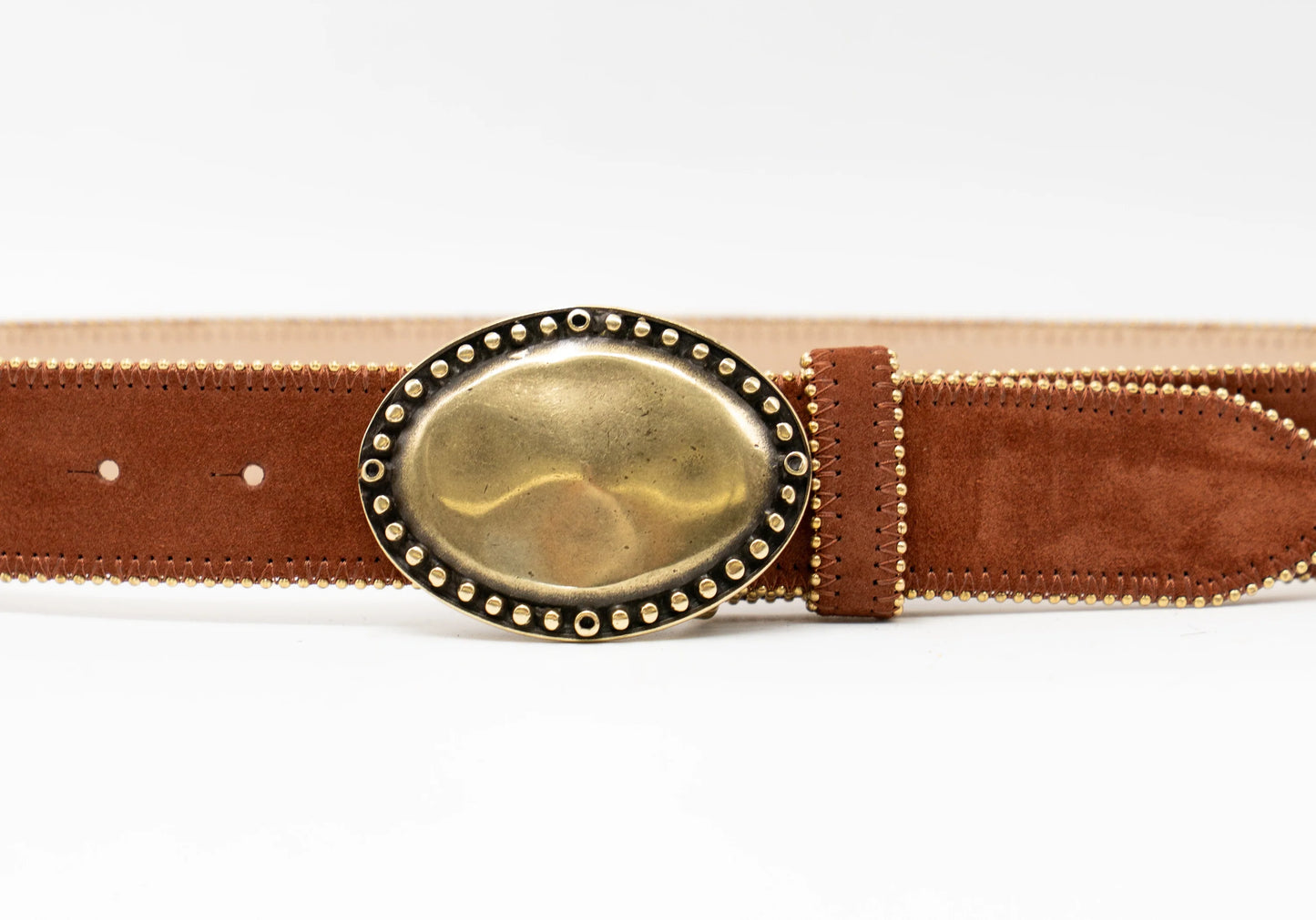 Alethea Belt Rust Suede