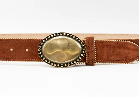 Alethea Belt Rust Suede