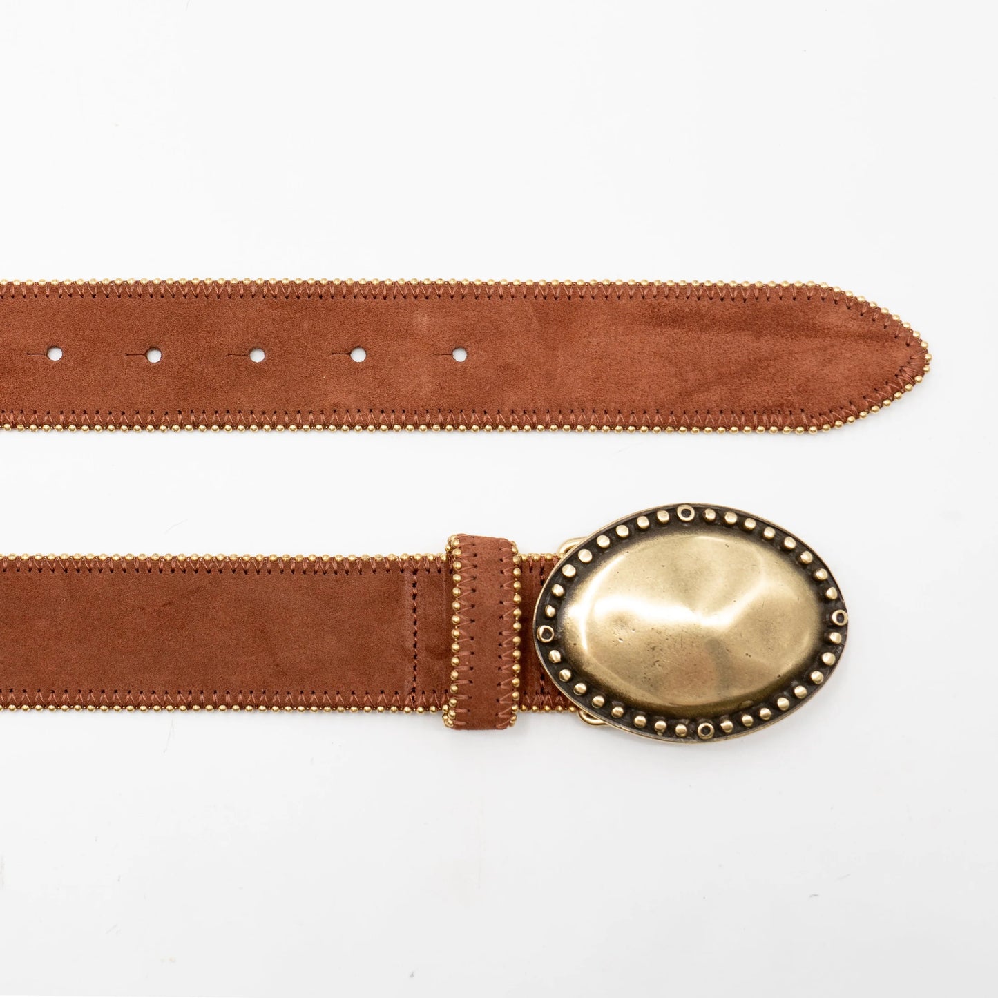 Alethea Belt Rust Suede