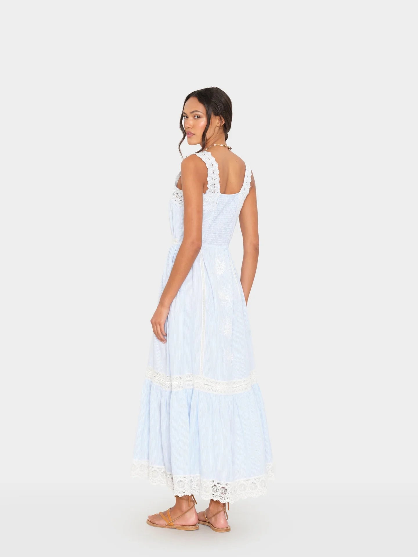 Blue White Stripe Anita Dress