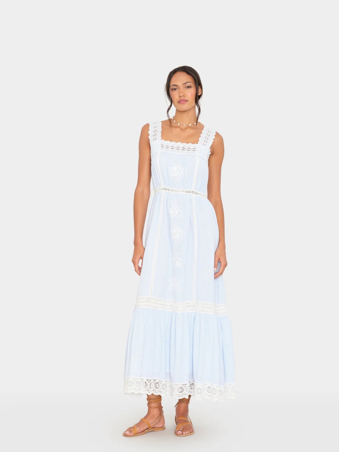 Blue White Stripe Anita Dress